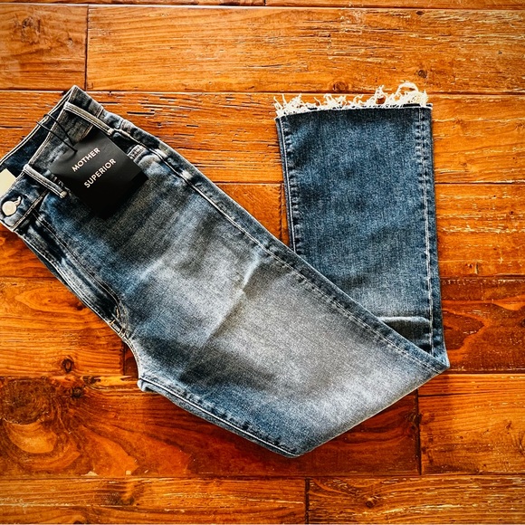 Mother Jeans, The Hustler Ankle Frayed, Color Healing Jar, size 28, NWT - Picture 2 of 8